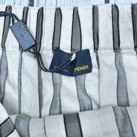 Fendi Striped Unique Designed Skirt Size 42 - Picture 4 of 7